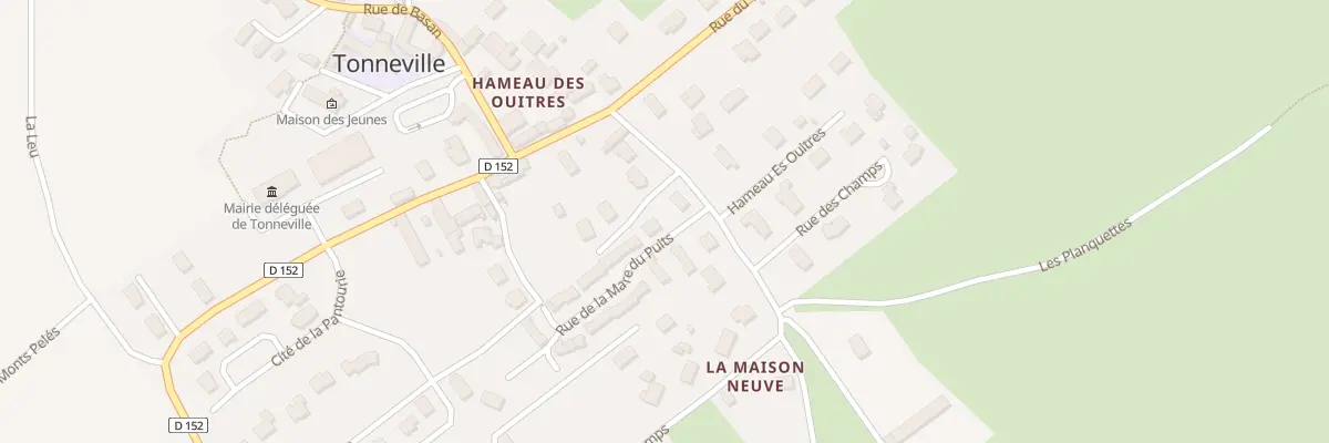 Plan du 212 Rue de la Mare du Puits Tonnev à La Hague