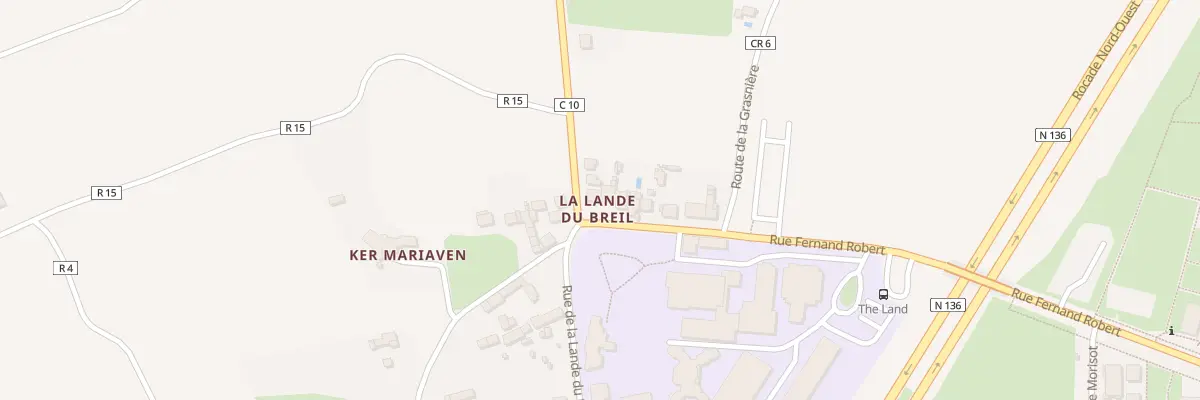 Plan du 2 Rte des Champs Rôtis à Rennes