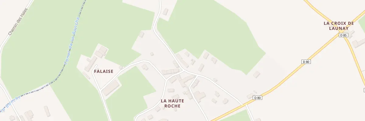 Plan du 72 La Haute Roche à Baguer-Pican