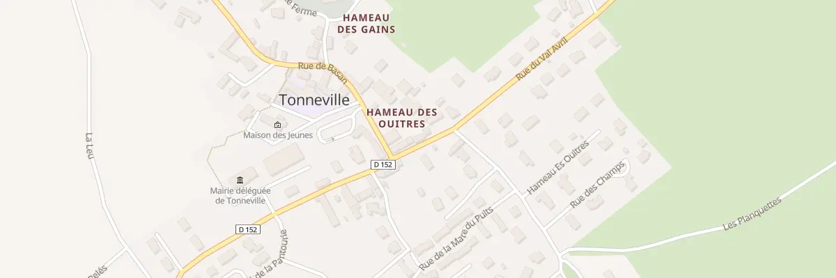 Plan du 19 Rue du Val Avril Tonneville à La Hague