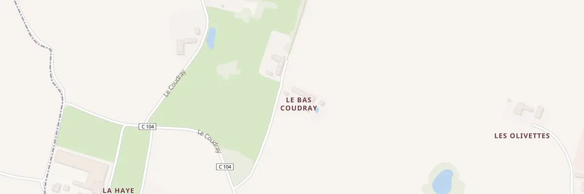 Plan du 58 Le Bas Coudray à Melesse
