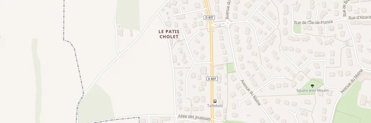 Plan du 1 Rue Edmond Rostand à Chartres-de-Bretagne