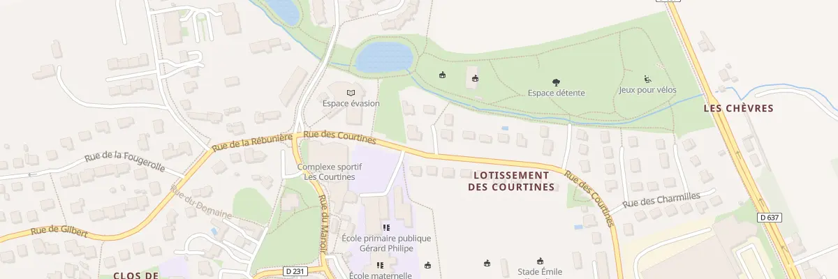 Plan du 1 Rue des Courtines à Montgermont
