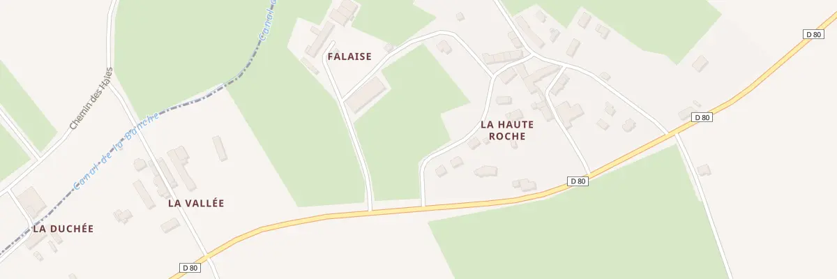 Plan du 55C La Haute Roche à Baguer-Pican
