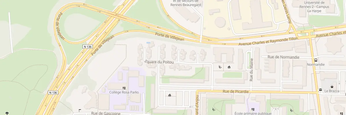 Plan du 23 Sq du Poitou à Rennes