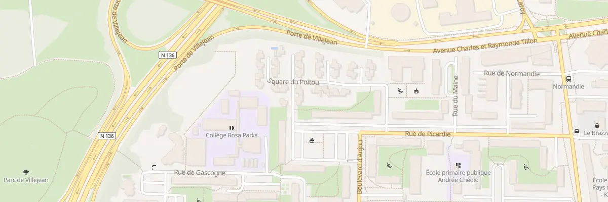 Plan du 8 Sq du Poitou à Rennes