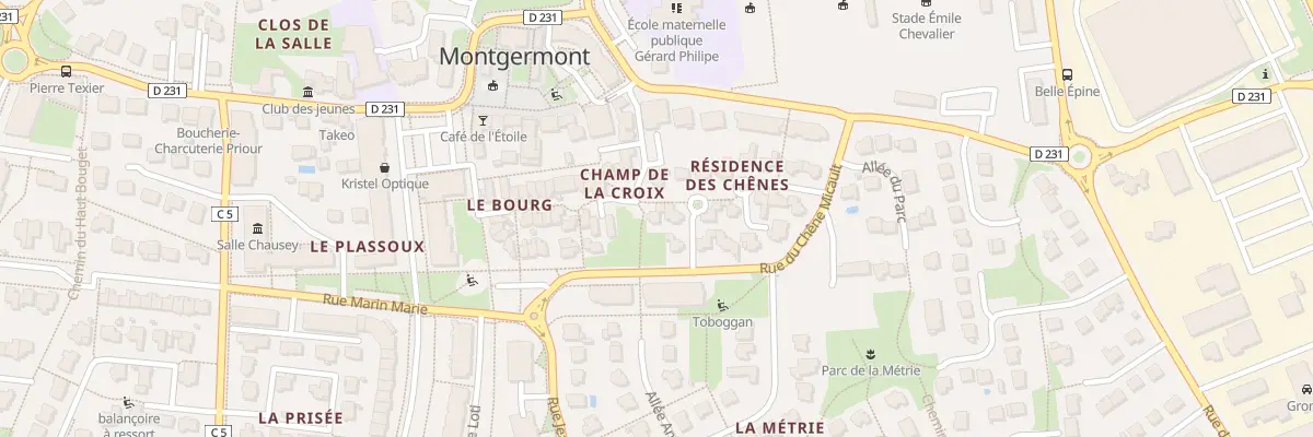 Plan du 3 Rue Benjamin Rabier à Montgermont