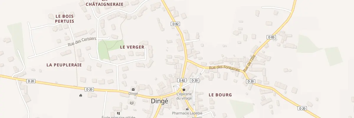 Plan du 13 Rue des Rochers à Dingé
