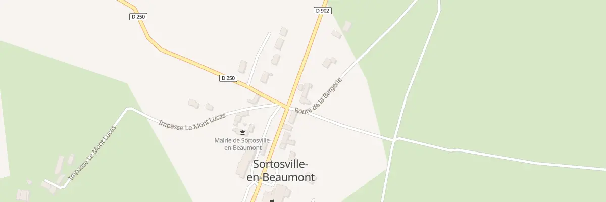 Plan du 1021 Rte de Carteret à Sortosville-en-Beaumont