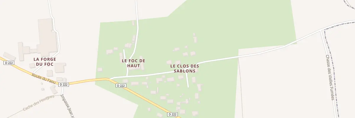 Plan du 2B Le Foc de Haut à Saint-Christophe-du-Foc