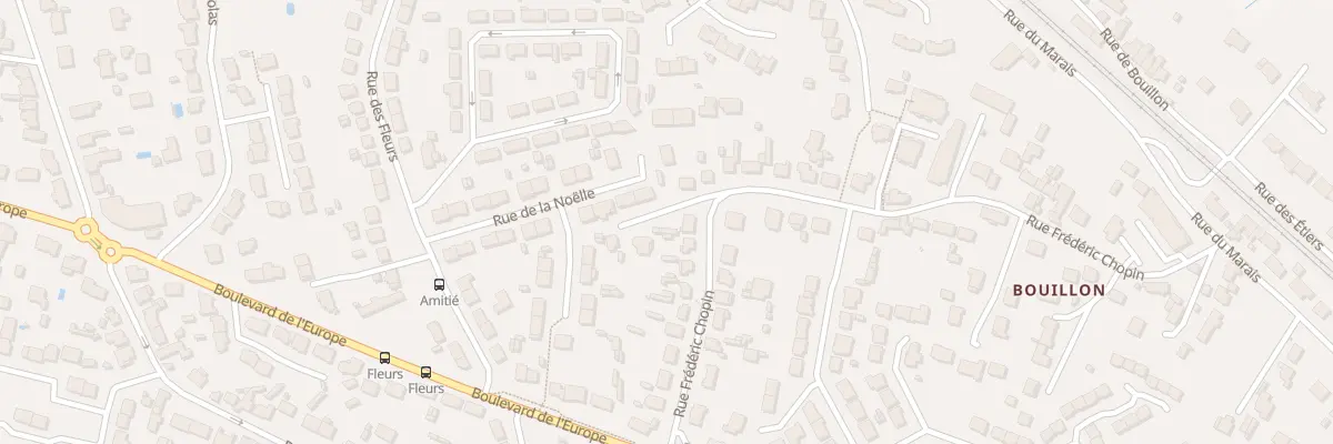 Plan du 21 Rue Fréderic Chopin à Couëron