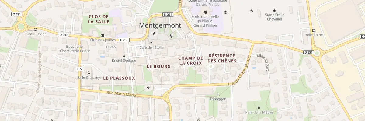 Plan du 1 All Rosenthal à Montgermont