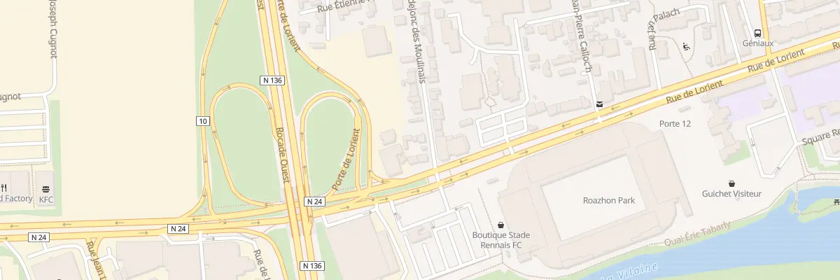 Plan du 1B Rue Brindejonc des Moulinais à Rennes