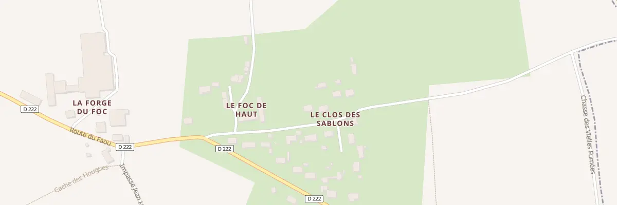 Plan du 2 Le Foc de Haut à Saint-Christophe-du-Foc