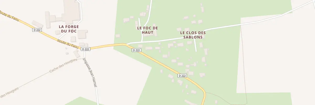 Plan du 8 Le Foc de Haut à Saint-Christophe-du-Foc