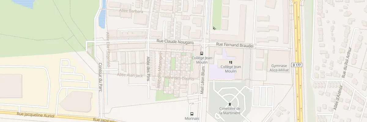 Plan du 1 All des Sitelles à Pléchâtel