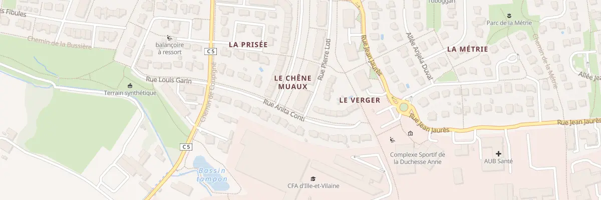 Plan du 8 Rue Pierre Loti à Montgermont