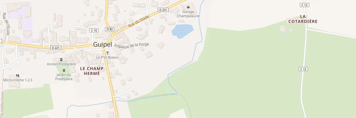 Plan du 10 Imp de la Forge à Guipel