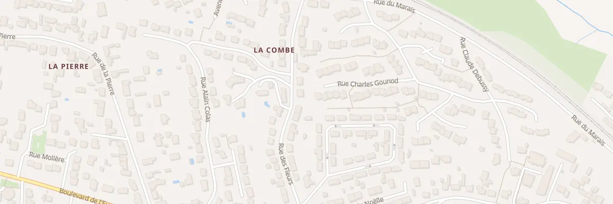 Plan du 28 Rue des Fleurs à Couëron