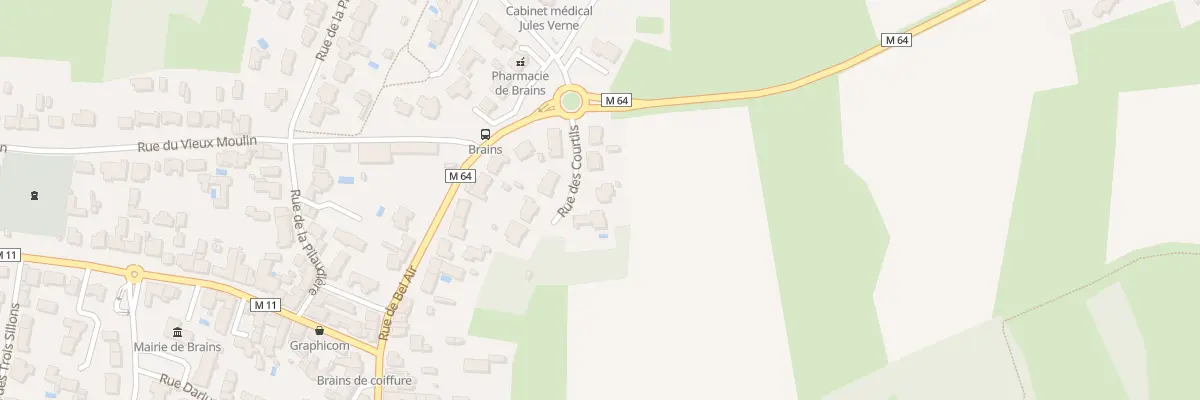 Plan du 5 Rue des Courtils à Brains