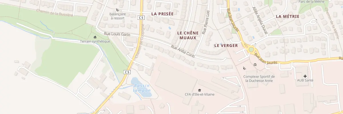 Plan du 12 Rue Anita Conti à Montgermont