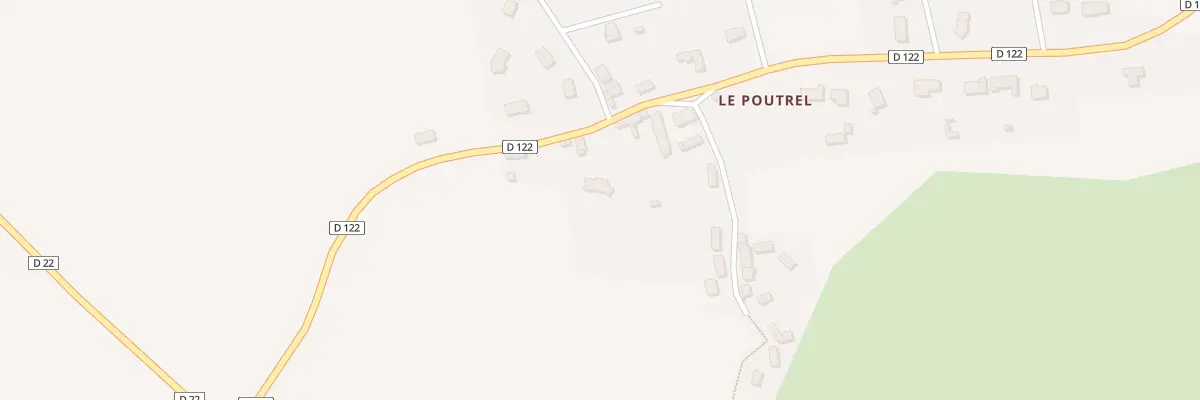 Plan du 4 Le Poutrel à Teurthéville-Hague
