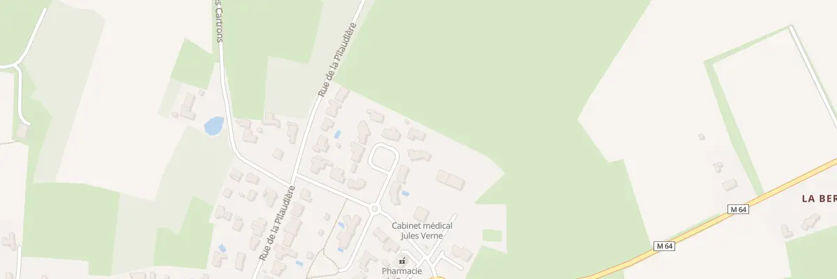 Plan du 8 All de la Prairie à Brains