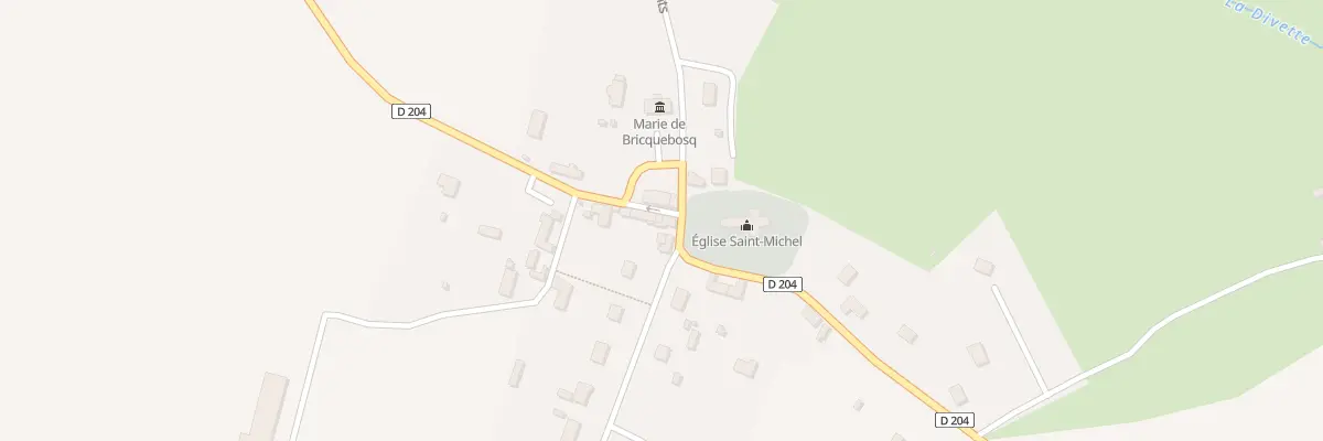 Plan du 6 L’Eglise à Bricquebosq