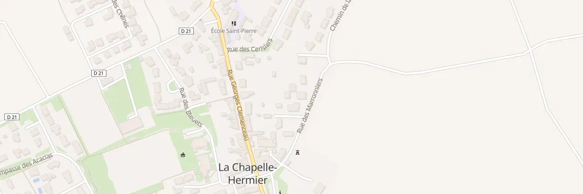 Plan du 22 Rue Georges Clemenceau à La Chapelle-Hermier
