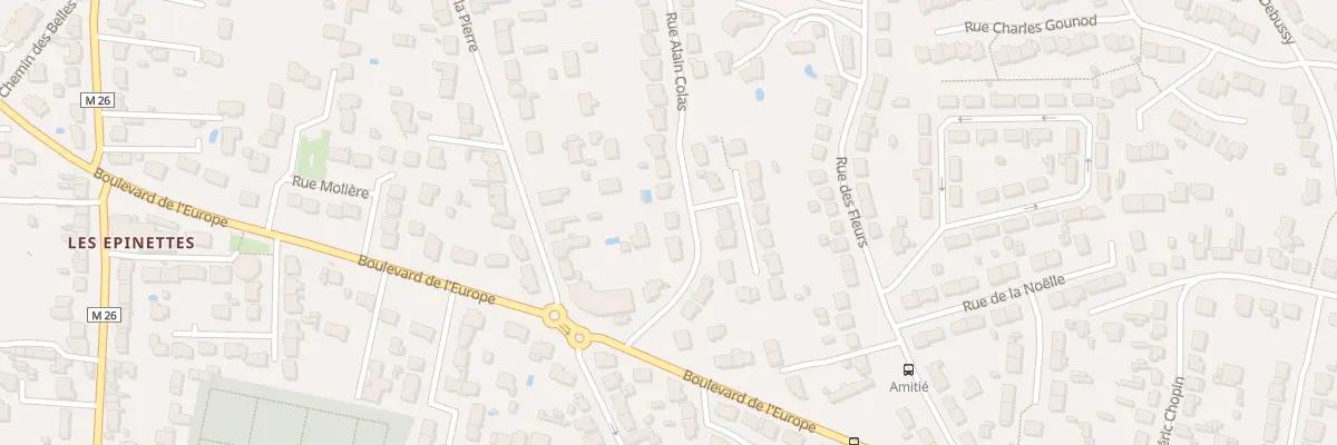 Plan du 22 Rue Alain Colas à Couëron