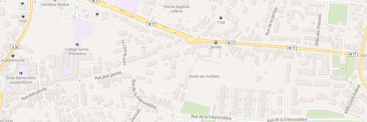 Plan du 72 Rue Jean Jaurès à Couëron