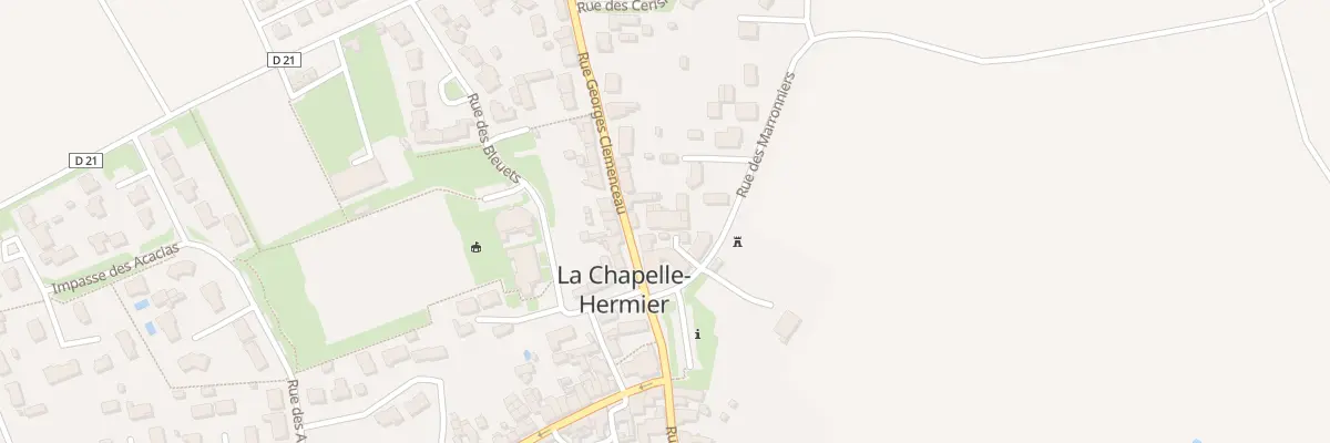 Plan du 12T Rue Georges Clemenceau à La Chapelle-Hermier
