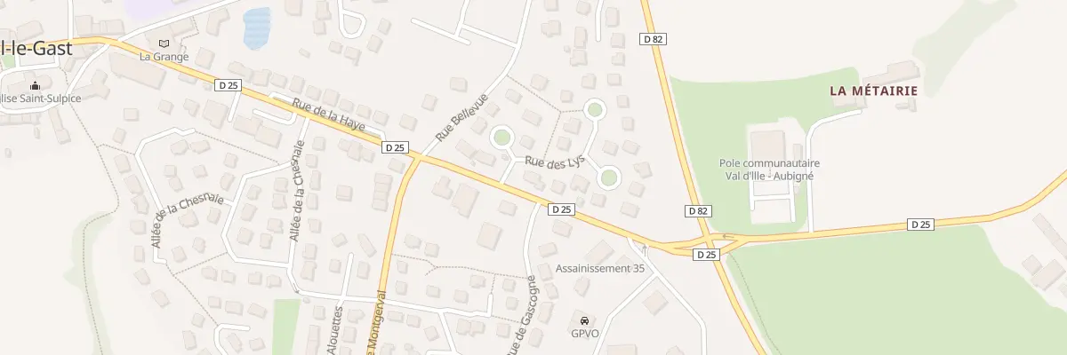 Plan du 2 Rue des Lys à Montreuil-le-Gast