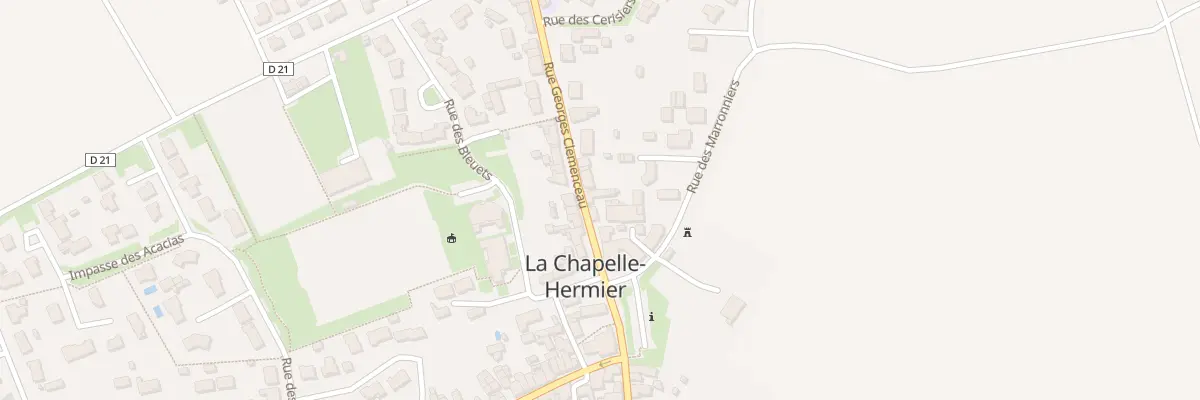 Plan du 14 Rue Georges Clemenceau à La Chapelle-Hermier