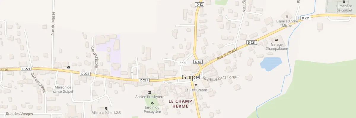 Plan du 5 Rue de l’Église à Guipel