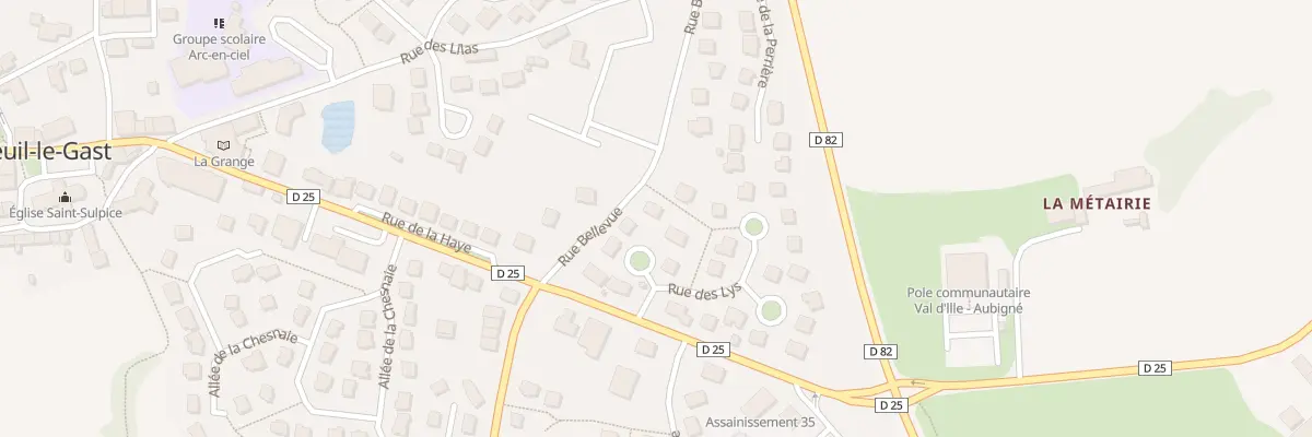 Plan du 3 Rpt des Azalees à Montreuil-le-Gast
