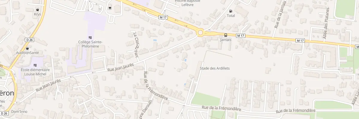 Plan du 68 Rue Jean Jaurès à Couëron