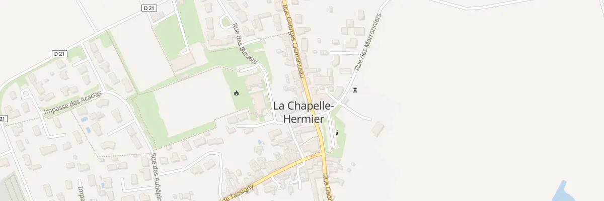 Plan du 13T Rue Georges Clemenceau à La Chapelle-Hermier