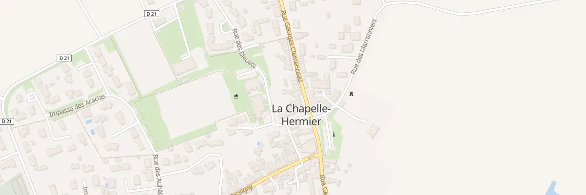 Plan du 13 Rue Georges Clemenceau à La Chapelle-Hermier