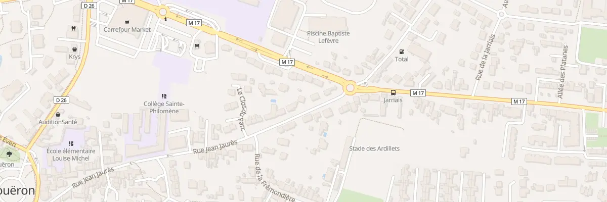 Plan du 67 Rue Jean Jaurès à Couëron
