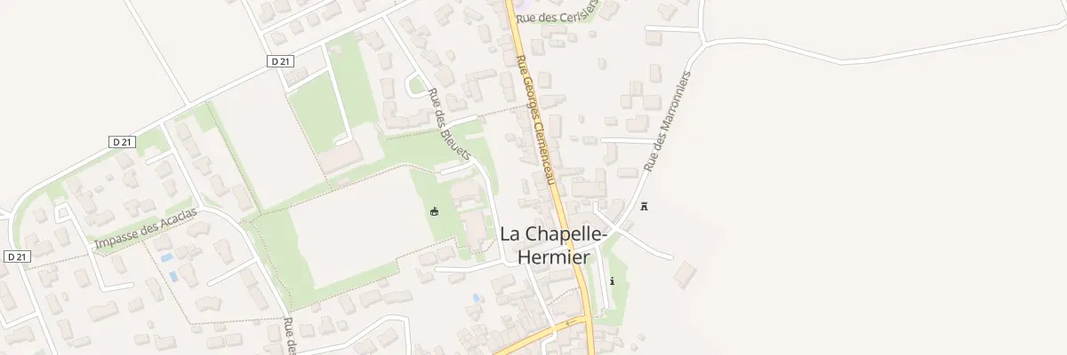 Plan du 19 Rue Georges Clemenceau à La Chapelle-Hermier