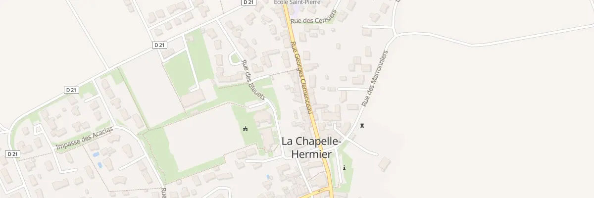 Plan du 21 Rue Georges Clemenceau à La Chapelle-Hermier