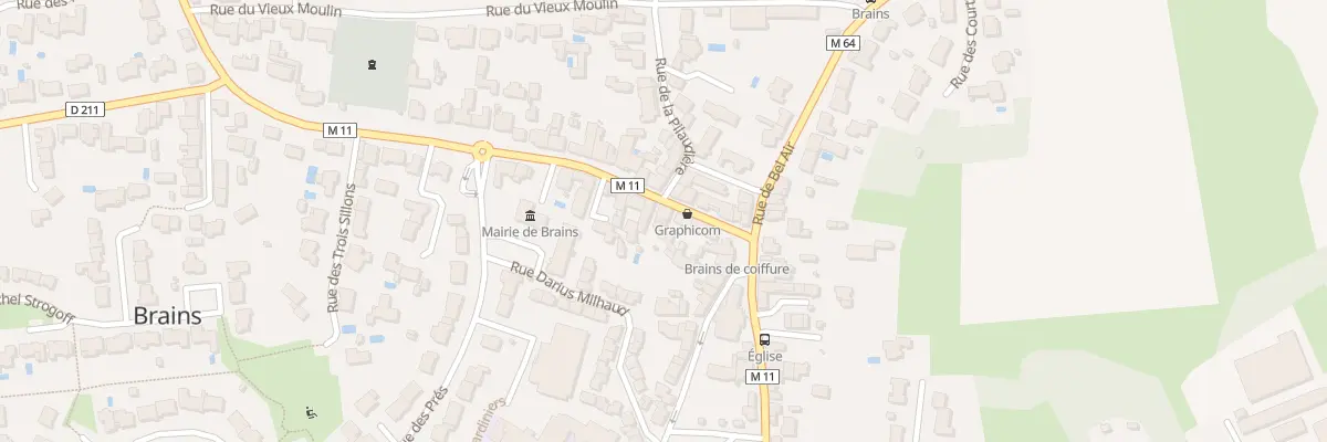 Plan du 9 Rue de la Mairie à Brains
