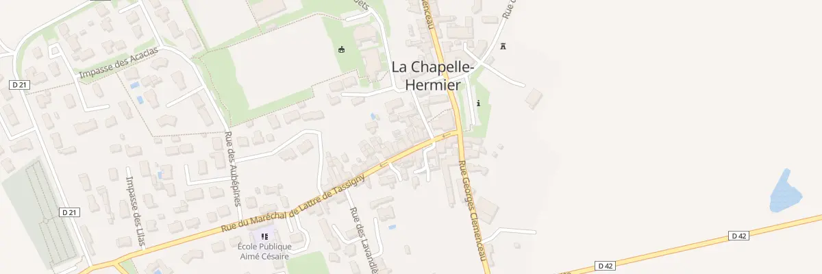 Plan du 6 Rue de Lattre de Tassigny à La Chapelle-Hermier
