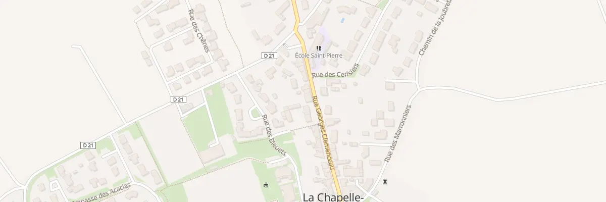 Plan du 27 Rue Georges Clemenceau à La Chapelle-Hermier