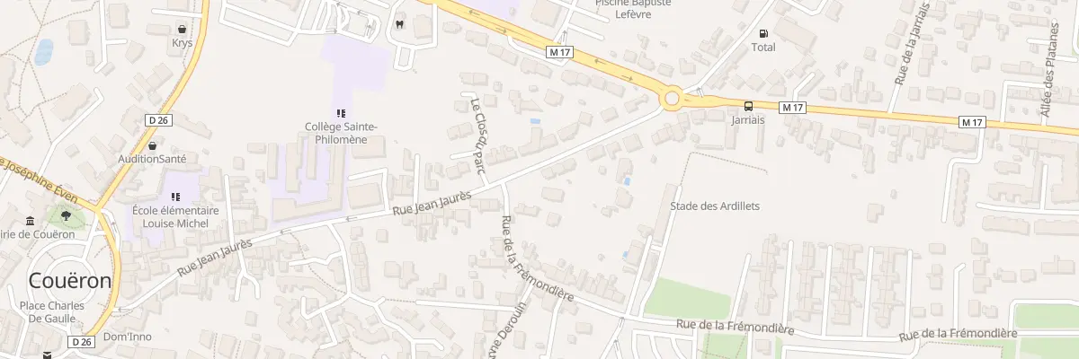 Plan du 60 Rue Jean Jaurès à Couëron