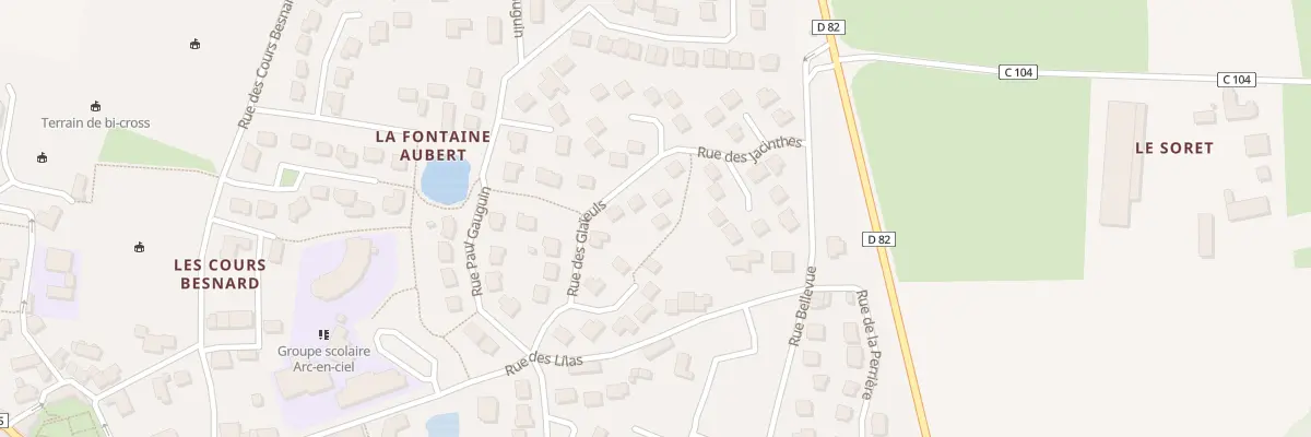 Plan du 14 Rue des Glaïeuls à Montreuil-le-Gast