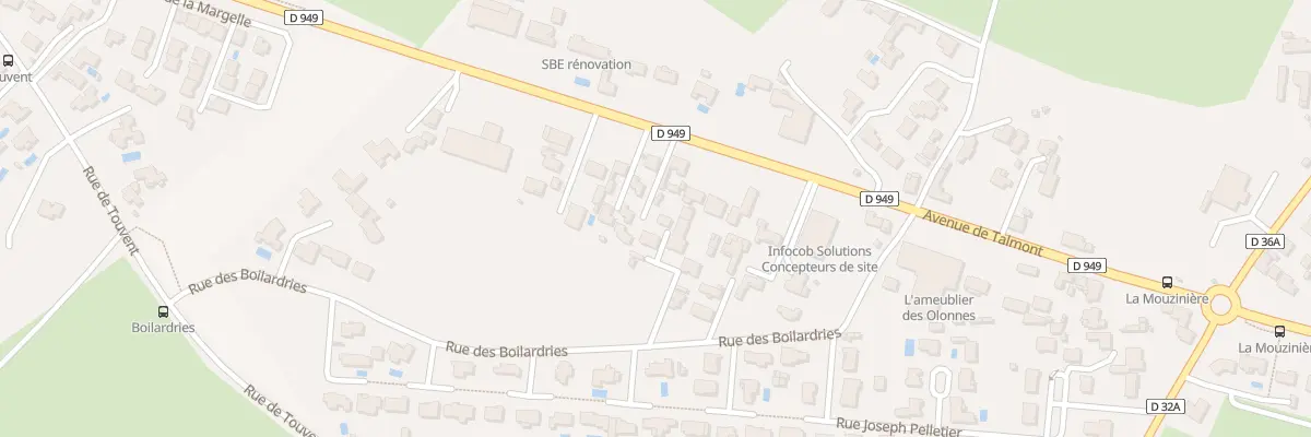 Plan du 33T Rue des Boilardries aux Sables-d’Olonne