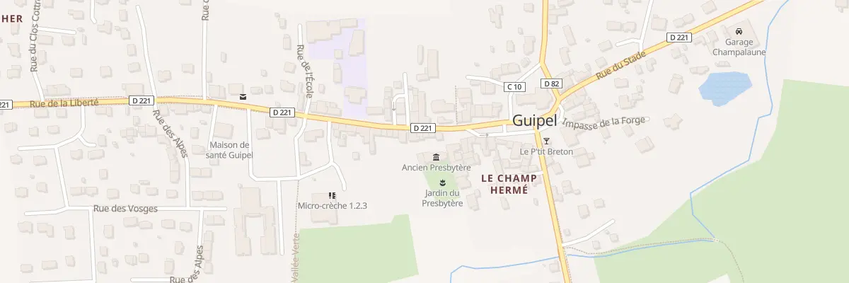Plan du 3 Rue de la Liberté à Guipel