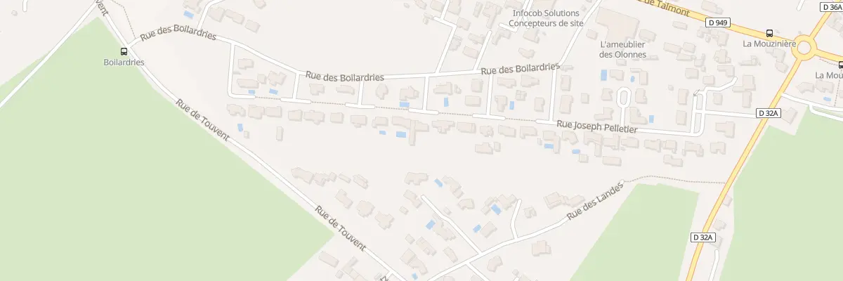 Plan du 34 Rue des Boilardries aux Sables-d’Olonne